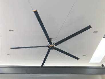 High volume low speed ceiling fan installation in warehouse, Nagpur